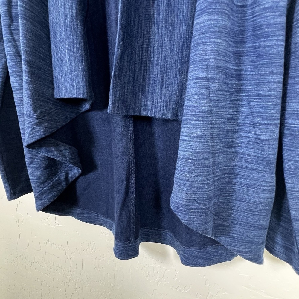 Athleta Womens Nirvana Wear Two Ways Wrap Cardigan Size Small Blue Open Front - Picture 4 of 11